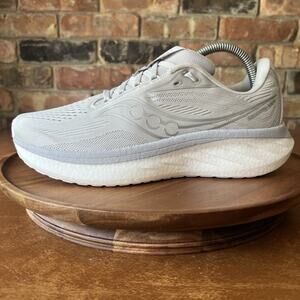 Saucony Ride 18 Women's 9.5 Cushion Cloud Gray Road Running Shoes Sneakers